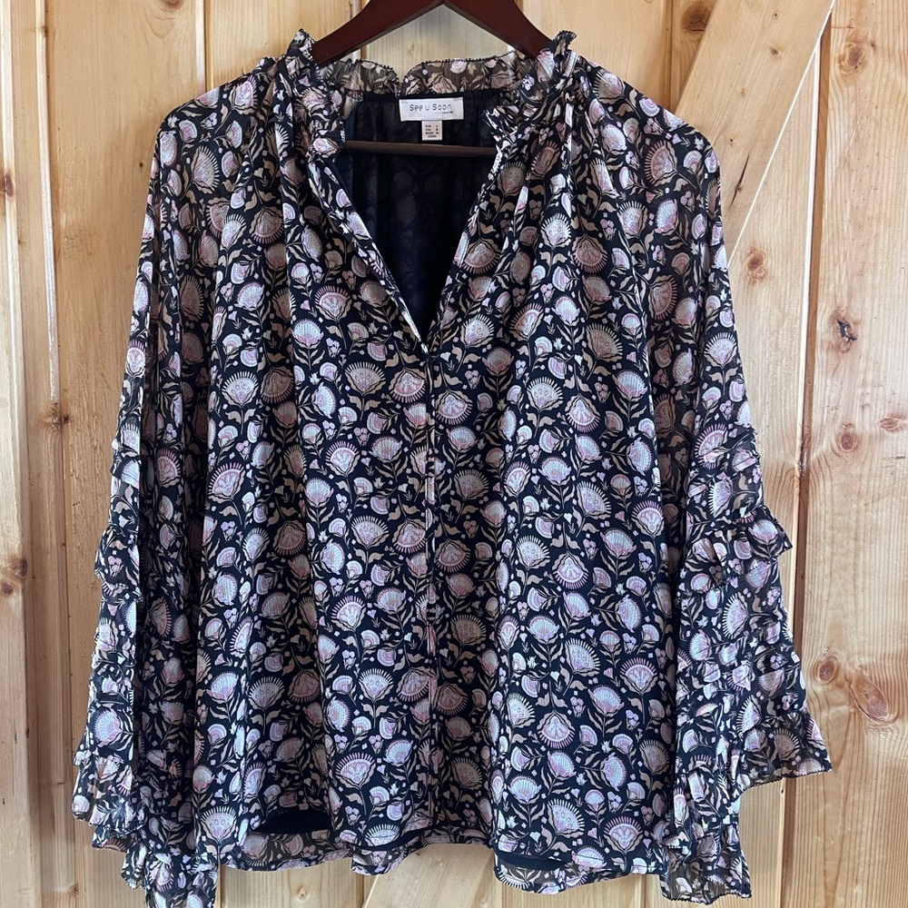 See You Soon blouse, size Medium